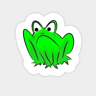 Grumpy frog Sticker